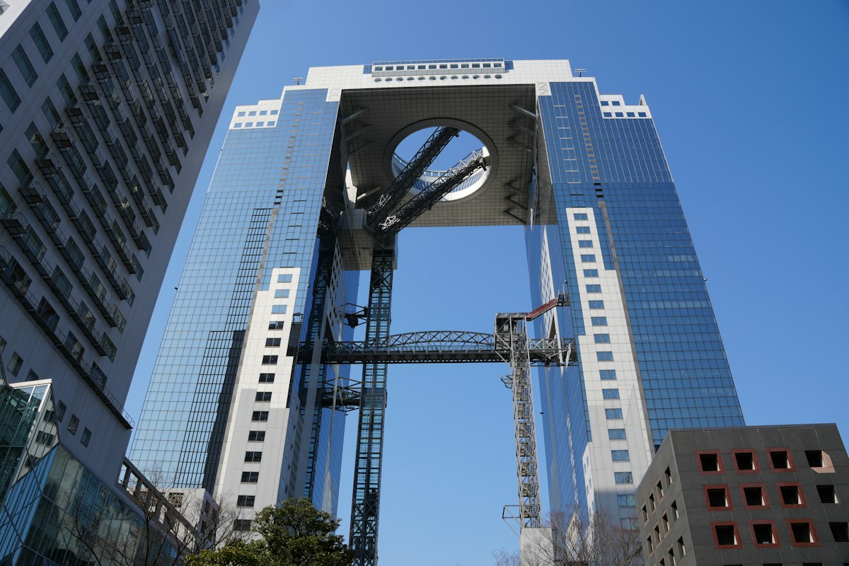 梅田空中庭園與大阪城